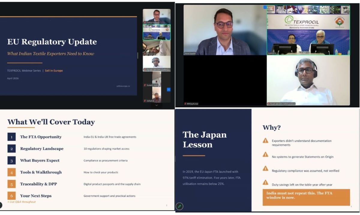 Texprocil webinar: EU Regulatory Update - What Indian Textile Exporters Need to Know